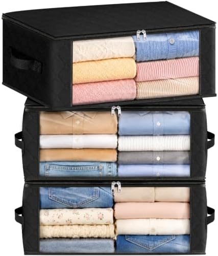 Fab totes 35L Closet Organizers, Foldable Under Bed Storage Containers by Fabtotes