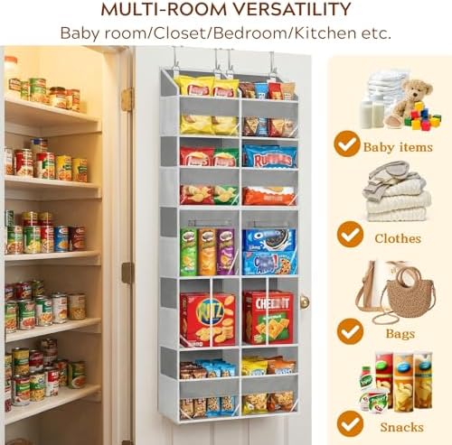 Ofiray-home Extra Large Door Storage of 8 Compartments & 2 Drawers - Image 5