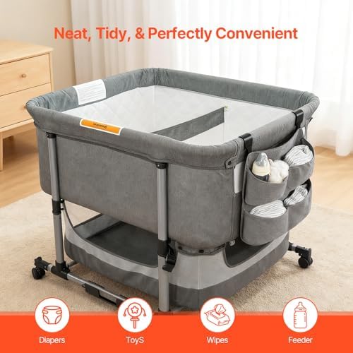 Hanging Diaper Caddy for Crib, Diaper Organizer - Image 6