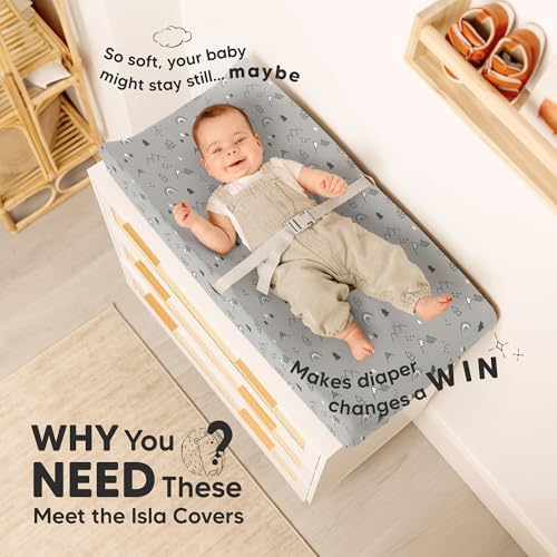 2-Pack Baby Changing Pad Cover for Girl - Image 2
