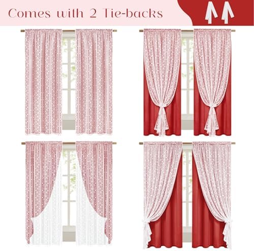 ASPMIZ Linen Curtains for Living Room Double Layers Curtains for Bedroom - Image 4