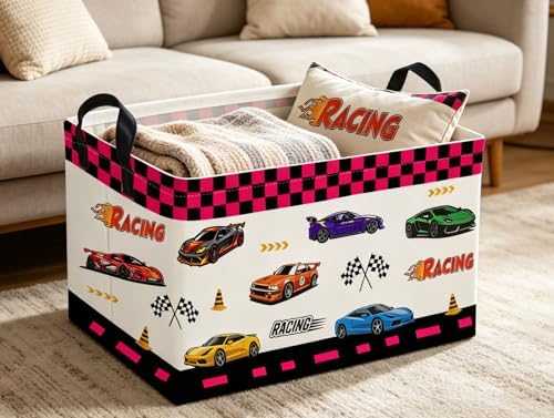 Rectangle Kids Baskets Car Basket Cute Storage Bin Organizer Boys Box - Image 5