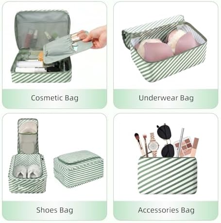 BAGAIL 8 Set Packing Cubes Luggage Packing Organizers - Image 4