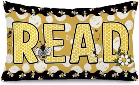 Bee Classroom Decor 12x20 Read Pillow Cover by Unknown