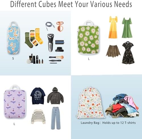 4 Pcs Compression Packing Cubes, Packing Cubes - Image 6