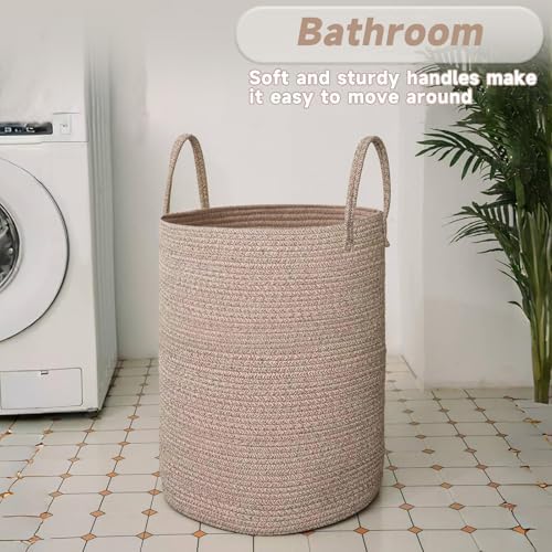 JMvicyroam 100L Cotton Rope Laundry Basket Hamper - Image 5