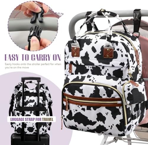 Tuwubi Diaper Bag Backpack, Baby Essentials Travel Tote Bag - Image 5