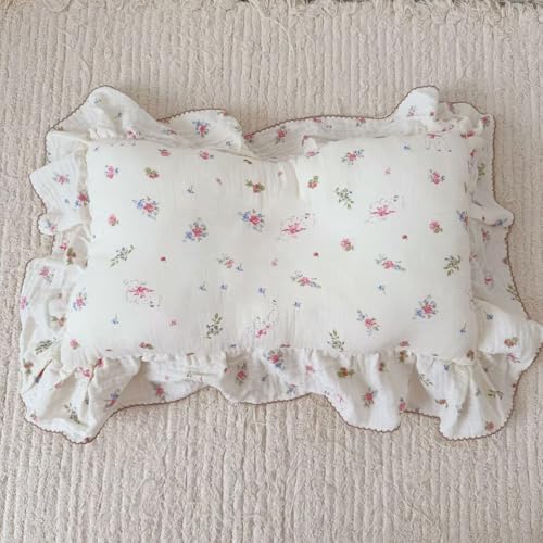 BuLuTu Cotton Kids Pillowcase Standard Size 20"x26", Flower & Sheep Pattern - Image 5