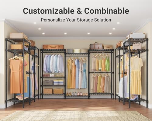 VIPEK V5 Plus Heavy Duty Clothes Rack, Large Modular Closet System - Image 5