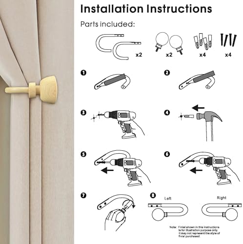 Decorative Curtain Drapery Holdbacks - Image 7