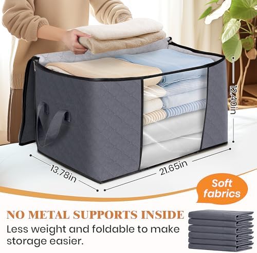 Fab totes 3 Pack Storage Bags for Clothes Blanket Storage Bins - Image 2