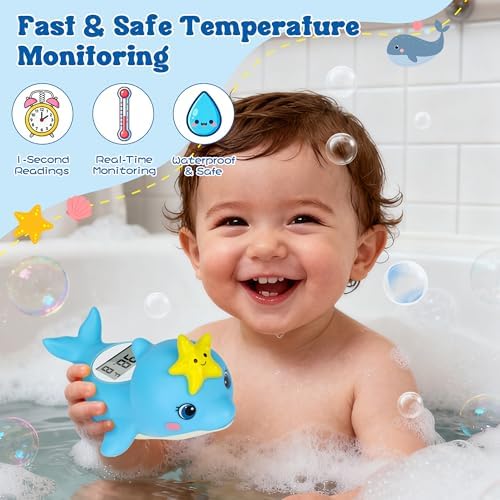 Baby Bath Thermometer, Dolphin Floating Water Thermometer - Image 3