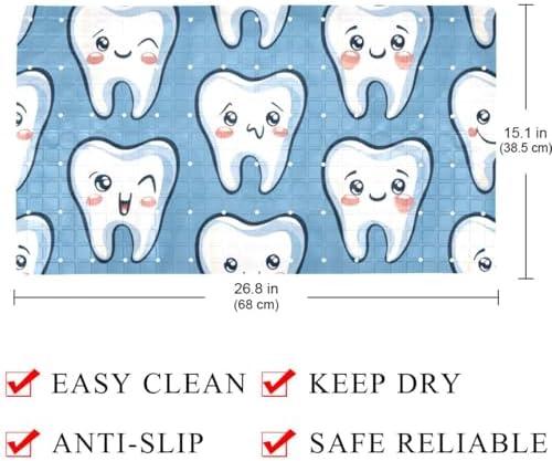 Non Slip Shower Mat Bathtub Mat 15.1x26.8 Inch, Quick Dry Bath Mat - Image 4