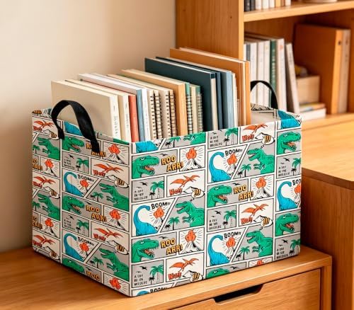 CLOCOR Rectangular Storage Bin, Waterproof Book Box, Room Decor - Image 3