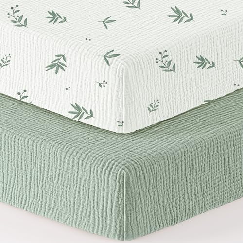 Bearmoss Muslin Mini Crib Sheets by Bearmoss