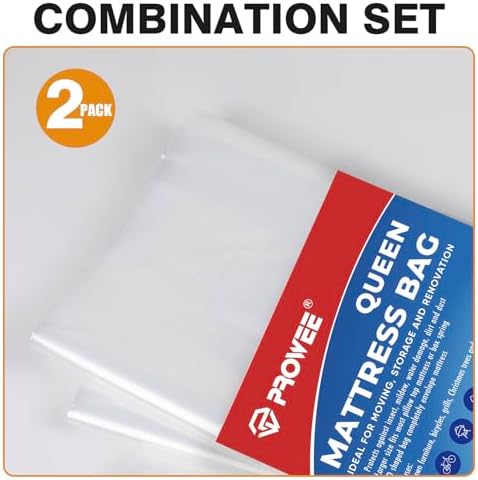 2 PK Queen Mattress Bags for Moving Storage, Mattress Bag for Disposal - Image 6