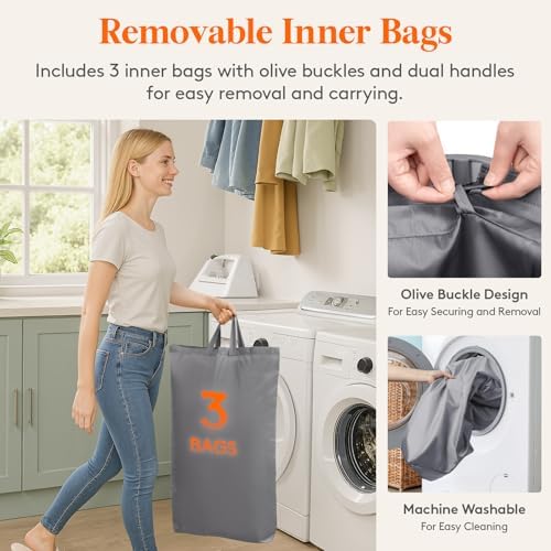 Lifewit 165L Large Laundry Basket - Image 6