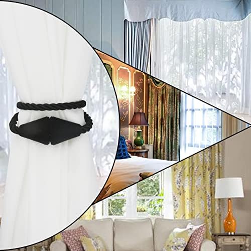Magnetic Curtain Tiebacks Rope Decorative Holdbacks - Image 6