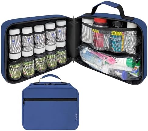 Large Pill Bottle Organizer & Medicine Bag by StarPlus2