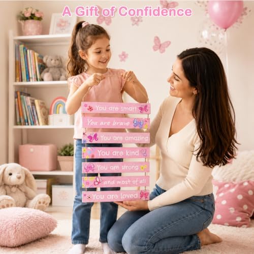 Girls Room Decor Colorful Inspirational Wall Plaque Set - Image 4