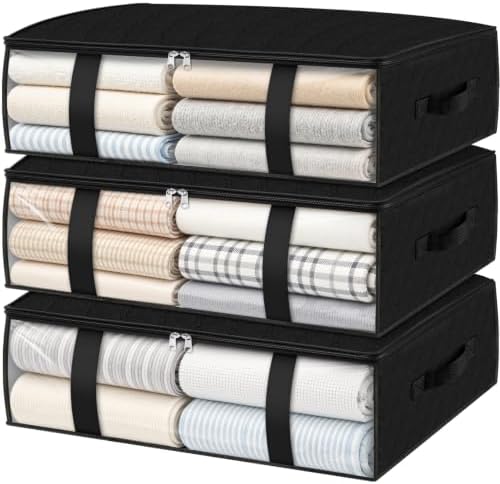 StorageRight Under Bed Storage Bins, Breathable Organizer by StorageRight