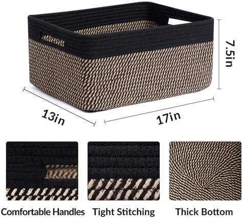 MiniArk Large Storage Baskets for Organizing, Baby Nursery, Toy Bins Box - Image 2