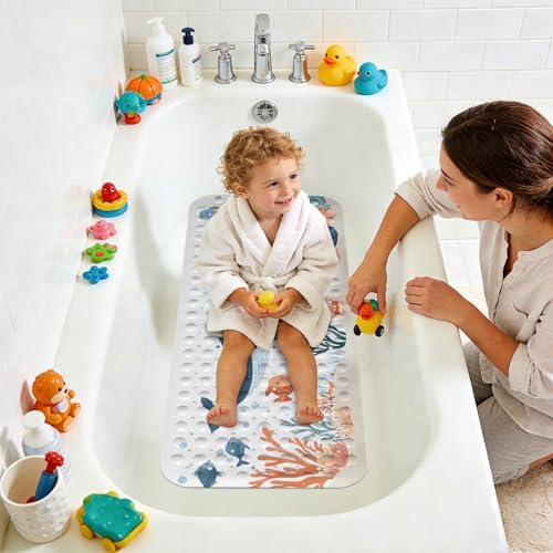 Kids Bathtub Mat, Non Slip Cartoon Bath Mat - Image 6