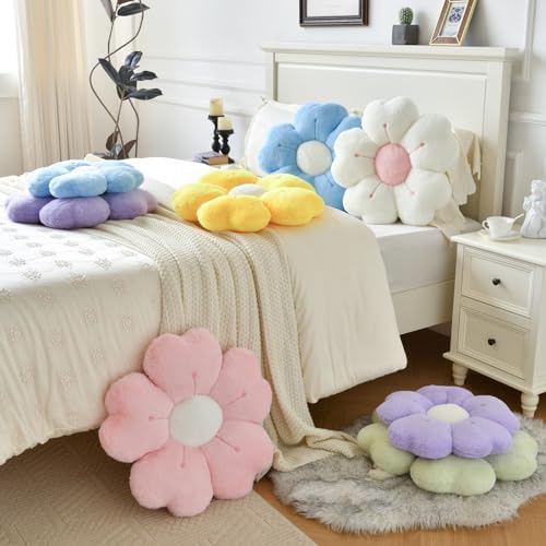 Flower Pillow, Cute Daisy Decorative Throw Pillows, 15 Inches - Image 6