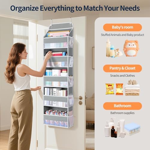 Yecaye Over The Door Organizer Storage, 5-Tier Heavy Duty Door Organizers - Image 5