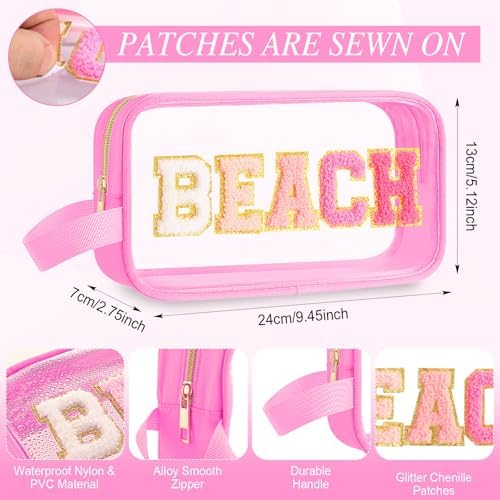 Kacctyen Beach Letter Clear Makeup Bag - Image 2