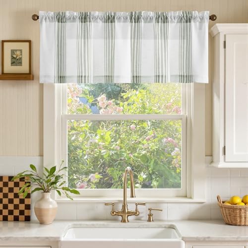 jinchan Linen Balanced Stripe Valances - Image 2
