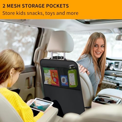 2Pack Back Seat Cover for Kids Kick Mats Backseat Protector - Image 3