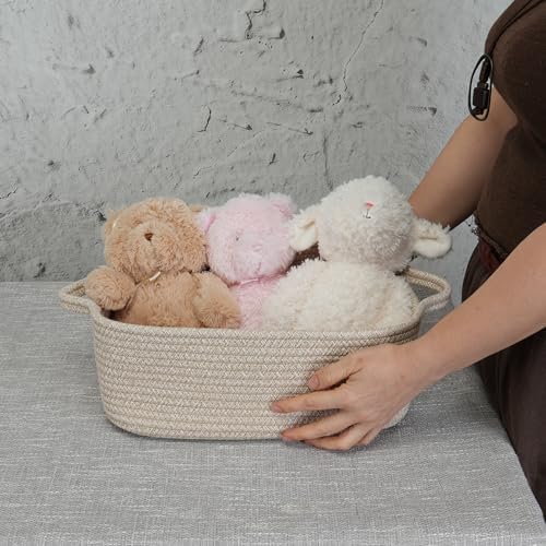 XUANGUO Medium Woven Cotton Rope Storage Basket - Image 3