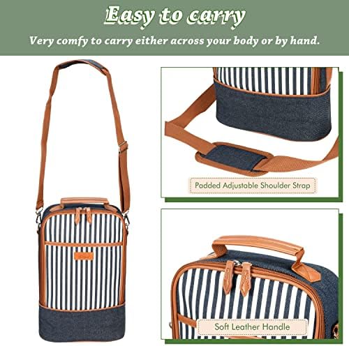 Tirrinia 2 Bottle Wine Cooler Bag Tote - Image 3