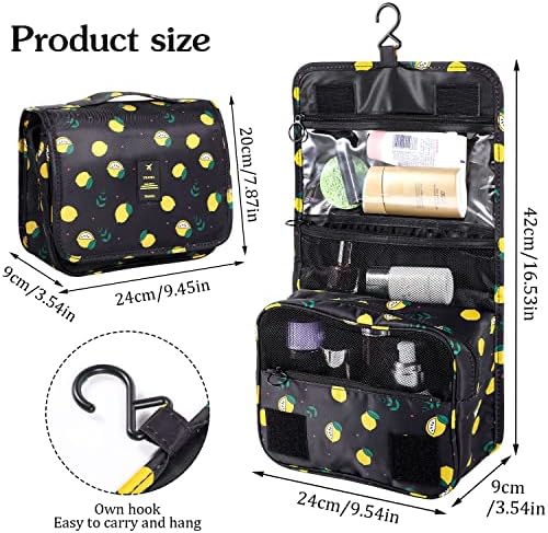 Hanging Toiletry Bag for Women, Portable Cosmetic Summer Beach Bag - Image 2