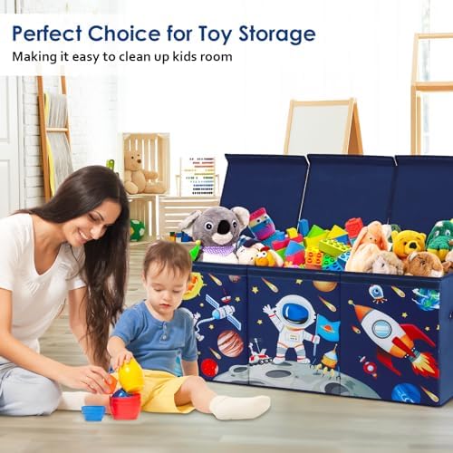 decalsweet Large Toy Box Collapsible Chest Organizer - Image 6