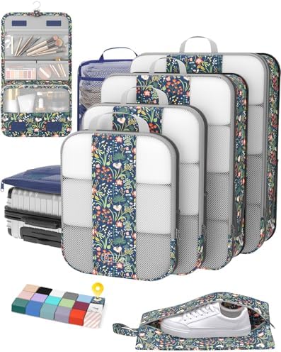 OlarHike 8 Set Compression Packing Cubes by OlarHike