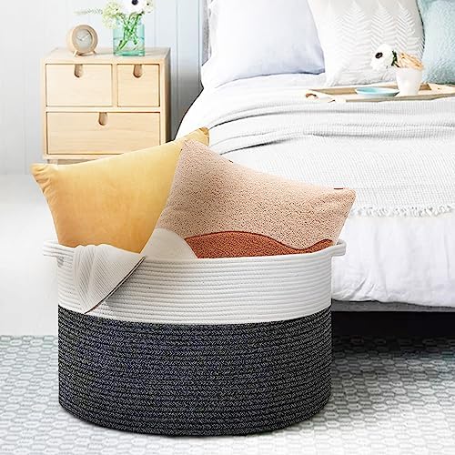 MEGASKET Large Throw Blanket Basket, Big Wicker Baskets - Image 4