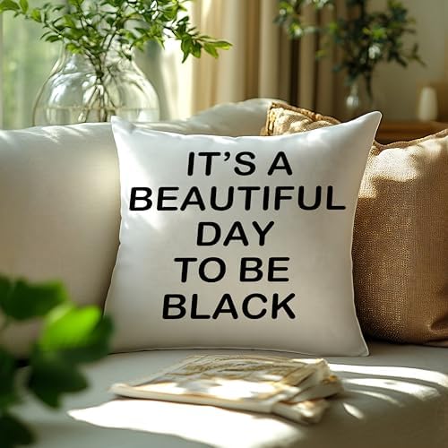 Black and White Quotes Pillow Cover 18x18, Modern Black Girls Boys Women Men - Image 3