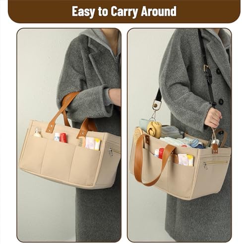 Mr. Pen- Baby Diaper Caddy Organizer, Leather Strap, Baby Organizer - Image 6