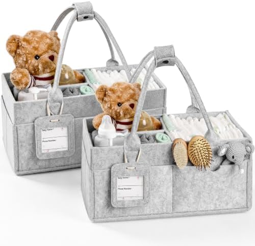 2PCS Diaper Caddy Organizer, Large Baby Caddy Organizer by Unknown