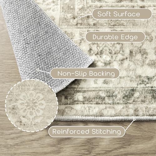 Vintage Washable Entryway Rug - Image 3