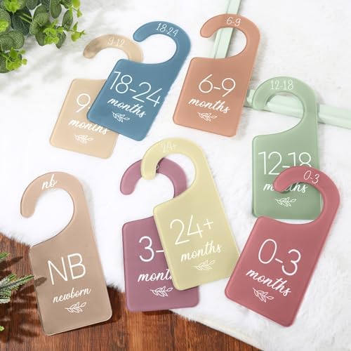 Whaline Acrylic Baby Closet Dividers Boho Hanging Acrylic Infant Clothes Hanger by Whaline