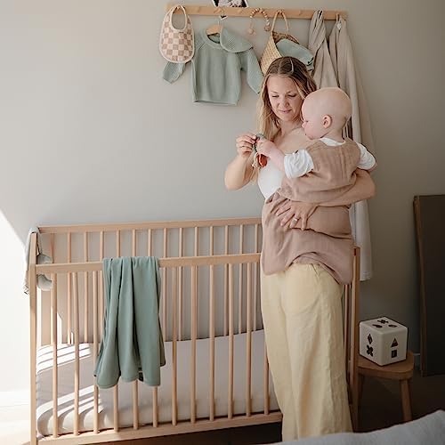 mushie Stretchy & Soft Crib Sheet | Fitted 28" x 52" - Image 5