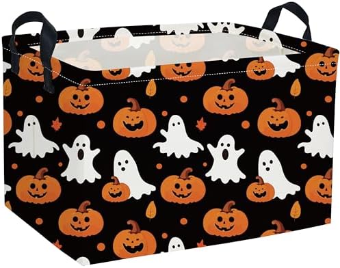 Essme Rectangular Halloween Baskets, Ghost Storage Box, Cute Basket by ESSME