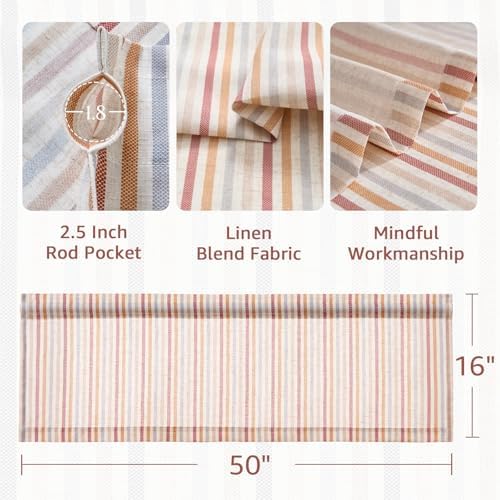 jinchan Linen Boxter Stripe Valances - Image 6