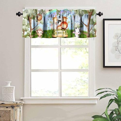 Children's Day Curtain Valance for Living Room Bathroom Farmhouse, Kids Cartoon - Image 5