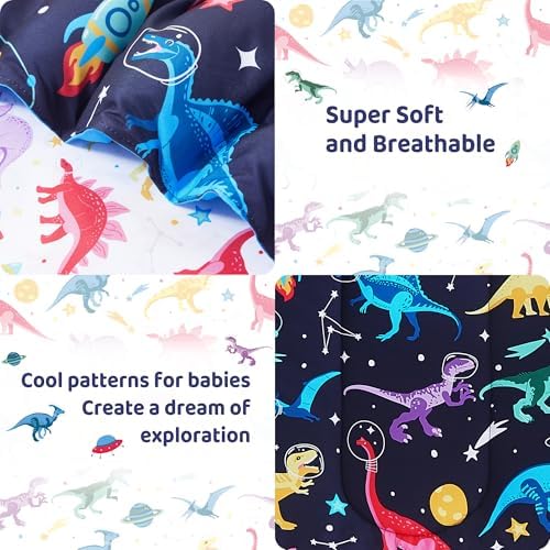 lasoftan Toddler Bedding Set, Toddler Bed Comforter Sets - Image 2