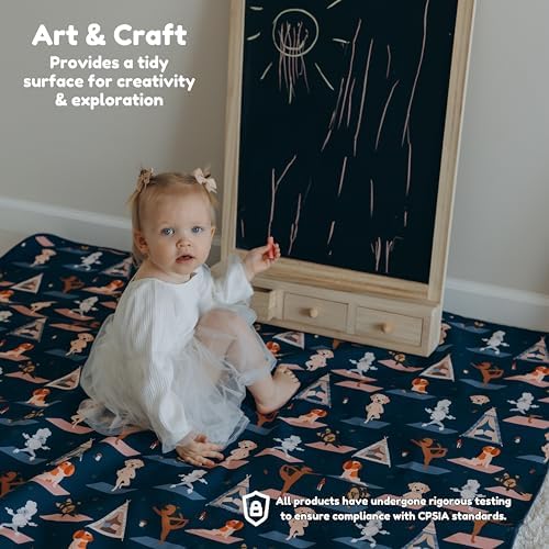 55"x55"Jumbo Thick 4-Layer Baby Splat Mat - Image 5