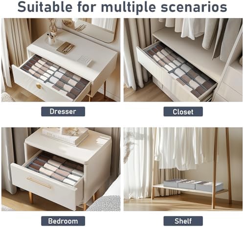 Joyoldelf Sock Organizer Drawer Organizer - Image 6